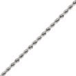 14K White Gold 4.0mm Handmade Regular Chain