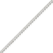 14K White Gold 5.2mm Flat Curb Chain