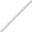 14K White Gold 6.1mm Flat Curb Chain