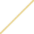 14K Gold 2mm Lightweight Handmade Flat Chain