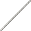 14K White Gold 2.5mm Franco Bracelet