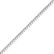 14K White Gold 3.0mm Round Diamond-cut  Franco Chain