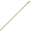 14K Two-Tone Gold 2.5mm Fancy Link Bracelet