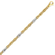 14K Two-Tone Gold 5.5mm Fancy Link Bracelet