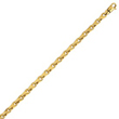 14K Yellow Gold 4.5mm Fancy Link Bracelet