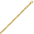 14K Yellow Gold 4.75mm Polished Fancy Link Bracelet