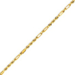 14K Yellow Gold 2.25mm Milano Rope Chain