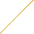 14K Yellow Gold 2.25mm Spiga Chain