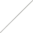 14K White Gold 1mm Cable Anklet