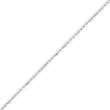 14K White Gold 1.2mm Beaded Pendant Chain