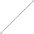 14K White Gold 1.3mm Heavy-Baby Rope Chain