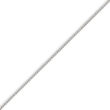 14K White Gold 1.3mm Curb Pendant Chain