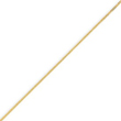 14K Yellow Gold 0.9mm Curb Pendant Chain
