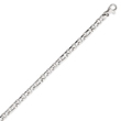 14K White Gold 4.75mm Fancy Link Bracelet