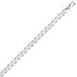 14K White Gold 6.25mm Polished Fancy Anchor Link Bracelet