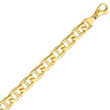 14K Gold 11mm Hand-Polished Anchor Link Bracelet
