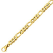 14K Gold 6.75mm Polished Fancy Link Bracelet