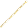 14K Gold Polished Figaro Link Bracelet