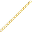14K Gold 8mm Hand Polished Open Link Bracelet