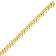 14K Gold 9mm Hand Polished Fancy Link Bracelet