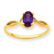 14K Gold Rhodolite Garnet June Ring
