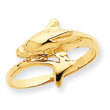 14K Gold Dolphin Ring