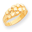 14K Gold Nugget Ring