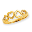 14K Gold Heart Ring