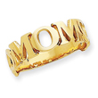 14K Gold Polished Mom Ring