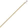 14K Yellow Gold & Sterling Silver 3.6mm Diamond Cut Rope Chain