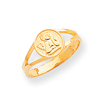 14K Gold Polished Angel Ring