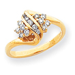 14K Gold AA Diamond Ring