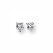 Karat Platinum .500ctw Round Diamond Screwback Earrings