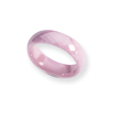 Ceramic Pink Faceted 6mm Polished Band
