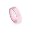 Ceramic Pink Faceted 6mm Polished Band