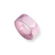 Ceramic Pink Faceted 8mm Polished Band