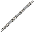 Stainless Steel Grey Carbon Fiber Bracelet