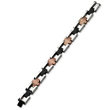 Stainless Steel and Chocolate & Black color IP-plated Bracelet