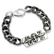 Stainless Steel Antiqued Gothic Bracelet