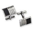 Stainless Steel Carbon Fiber Cuff Links