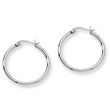 Stainless Steel 27mm Diameter Hoop Earrings