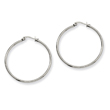 Stainless Steel 40mm Diameter Hoop Earrings