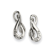 Stainless Steel CZ Earrings