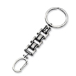Stainless Steel Black Rubber Key Chain