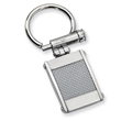 Stainless Steel Grey Carbon Fiber Key Chain