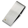 Stainless Steel 14k Gold Accent Screw Money Clip