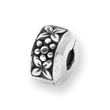 Sterling Silver Reflections Hinged Floral Clip Bead