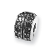 Sterling Silver Reflections Hinged Dotted Clip Bead
