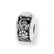 Sterling Silver Reflections Hinged Floral Clip Bead