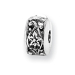 Sterling Silver Reflections Hinged Floral Clip Bead